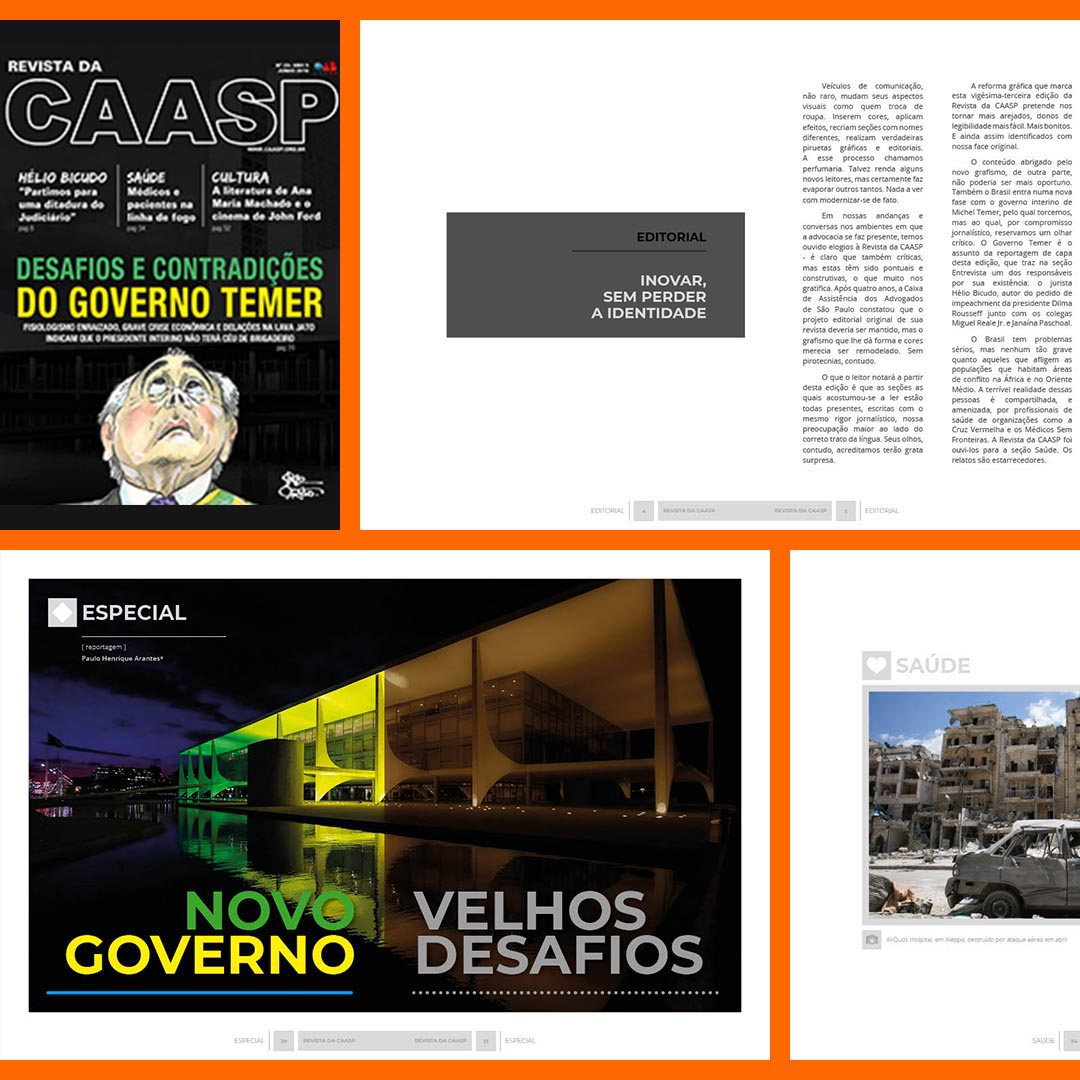 Remo Colomba - Creative Visual Designer - Portfolio - CAASP - DIGITAL MAGAZINE - Editorial Template